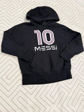 Messi Black Hoodie Sweatshirt